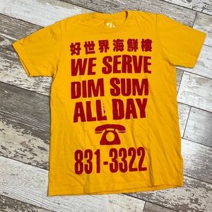 Yellow “WE SERVE DIM SUM ALL DAY” T-shirt